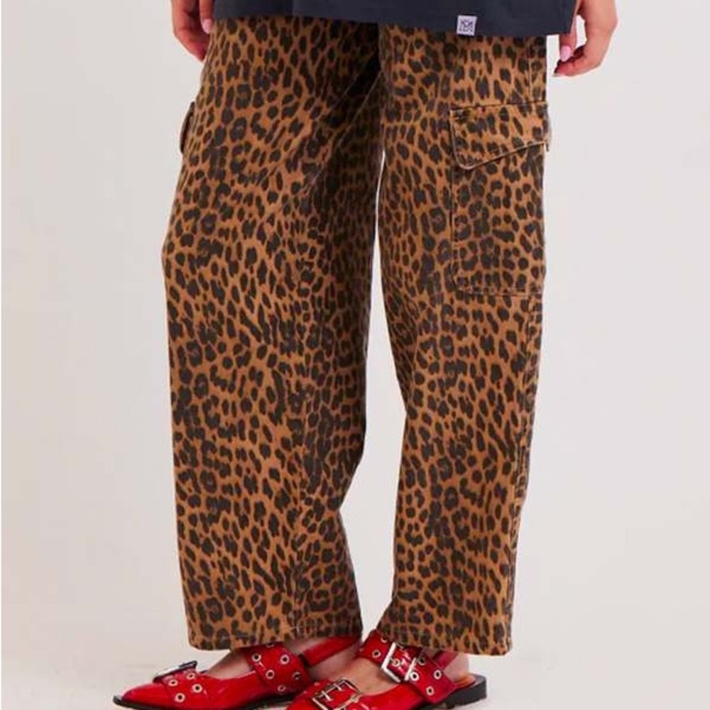 Damson Madder Leopard Cargos